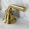 Kingston Brass Widespread Bathroom Faucet with Pop-Up Drain, Brushed Brass KB987RXLSB